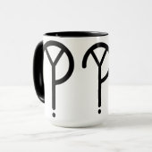 Pourquoi ? Noir de tasse de sonnerie de mouvement (Devant gauche)