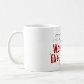 Pourquoi oui, je tire comme une fille ! Tasse (Gauche)