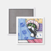 Pourriez-vous passer le savon ? - Aimant de chat (Recto/Verso)