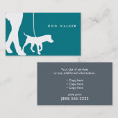 Poursuivez le carte de visite de marche 3,5" x (Devant / Derrière)