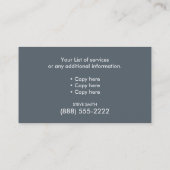 Poursuivez le carte de visite de marche 3,5" x (Dos)