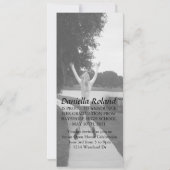 Poursuivre mes rêves carte photo de diplôme (Dos)