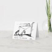 Poussage de l'enveloppe — Carte de note (Devant)