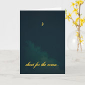 "Pousse carte pour lune" (Fleur jaune)