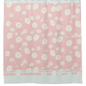 Pousse de Dandelion dans rideau de douche rose (Devant)