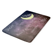 Pousse pour le tapis de bain inspiré de lune (Angle)