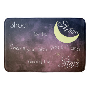 Pousse pour le tapis de bain inspiré de lune