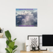 Pousse pour les étoiles. Une affiche positive (Bureau à domicile)