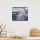 Pousse pour les étoiles. Une affiche positive (Cuisine)