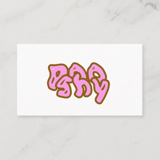 Pousse timide Carte de visite (Devant)