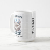 Poussée grumpy Chat Mug - Drôle cadeau #NurseLife (Devant gauche)