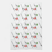 Poussées vertes et rouges Serviettes de cuisine de (Vertical)