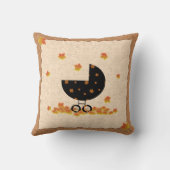 Poussette bébé d'automne Coussin de feuilles tomba (Verso)