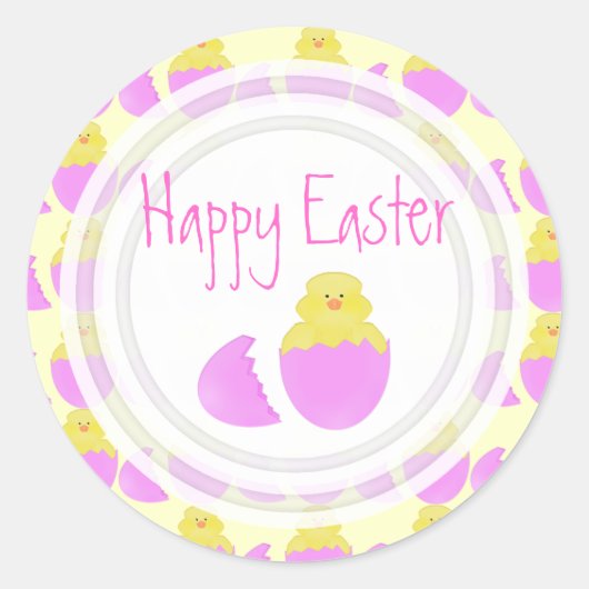 Poussette de Pâques : Joyeux Stickers de Pâques (Devant)