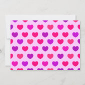 Poussette douce amoureuse du message, invitation (Dos)