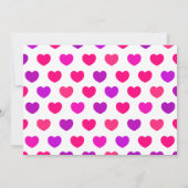 Poussette douce amoureuse du message, invitation (Dos)