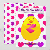 Poussette douce amoureuse du message, invitation (Devant / Derrière)