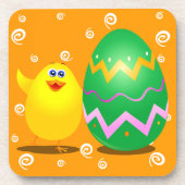 Poussette drôle de Pâques, dessous de verre (Devant)