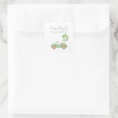 Poussette Vert Pastel et Autocollant Ballons (Sac)