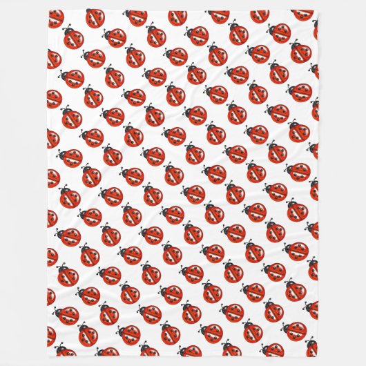 Poussettes rouges et blanches Jeter la couverture (Devant)