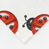 Poussettes rouges et blanches Jeter la couverture (Coin)