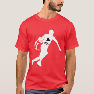 POUSSEZ LE T-SHIRT DE BASKET-BALL DE JEU