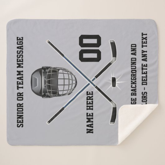 Poussez les couvertures personnalisées Sherpa HOCK (Devant (Horizontal))