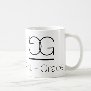 Poussière abrasive + Tasse de logo de grâce