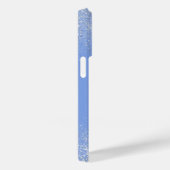 Poussière argentée et étui téléphonique bleu (Verso / Droite)