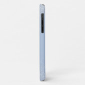 Poussière argentée et étui téléphonique bleu argen (Dos/Gauche)