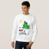 Poussière de grenouille chaude et Cool. Sweatshirt (Devant entier)