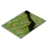 Poussière De Grenouille Rouge Jaune. Carnet texte (Côté gauche)