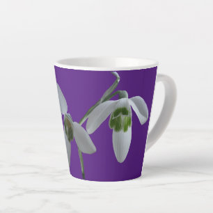 Poussière De Neige. Mug en latte violette