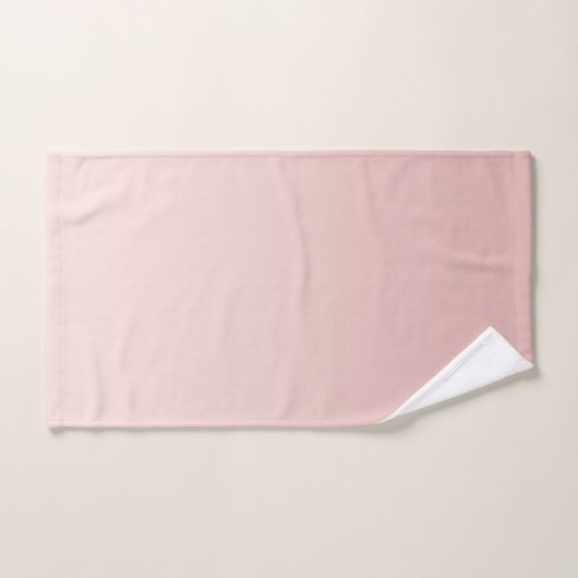Poussière de rose rosée en dégradé (Serviette à main)