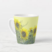 Poussière de tournesol. BC Jaune Latte Mug (Angle gauche)