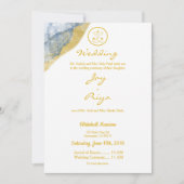 Poussière d'or Invitation moderne de l'Hindu Ganes (Devant)