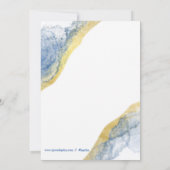 Poussière d'or Invitation moderne de l'Hindu Ganes (Dos)