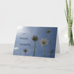 Poussière Fleur sauvage blanche. Carte de voeux Sy