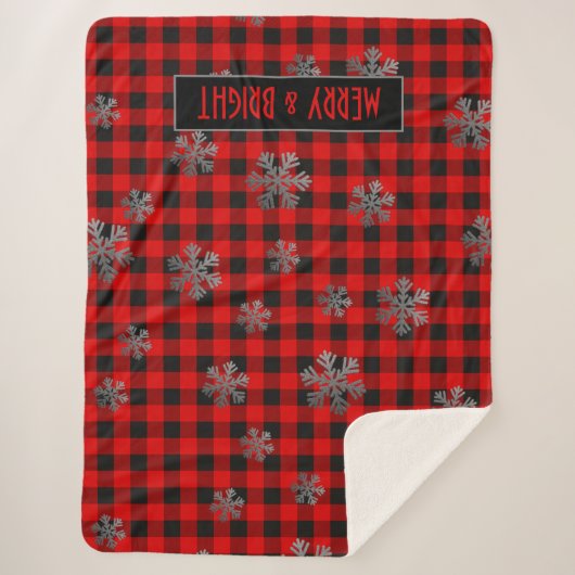 Poussières à neige rouges à Buffalo Plaid et Parti (Devant)