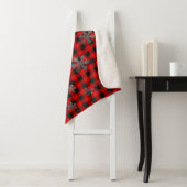 Poussières à neige rouges à Buffalo Plaid et Parti (En situation)