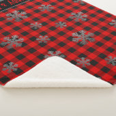 Poussières à neige rouges à Buffalo Plaid et Parti (3/4)