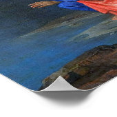 Poussin - Baptisme van Christus Poster (Hoek)