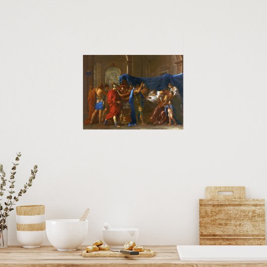 Poussin - de dood van Germanicus Poster (Keuken)