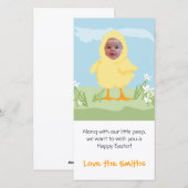 Poussin de Pâques - carte photo (Devant / Derrière)