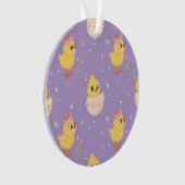 Poussin de Pâques mignon avec motif transparent à (devant)