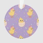 Poussin de Pâques mignon avec motif transparent à (devant)