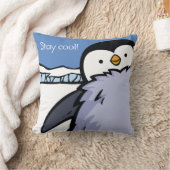 Poussin de pingouin personnalisé gros haut coussin (Couverture)