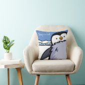 Poussin de pingouin personnalisé gros haut coussin (Chaise)