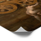 Poussin - de triomf van Bacchus Poster (Hoek)