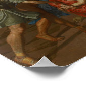 Poussin - De verovering van Jeruzalem door keizer Poster (Hoek)